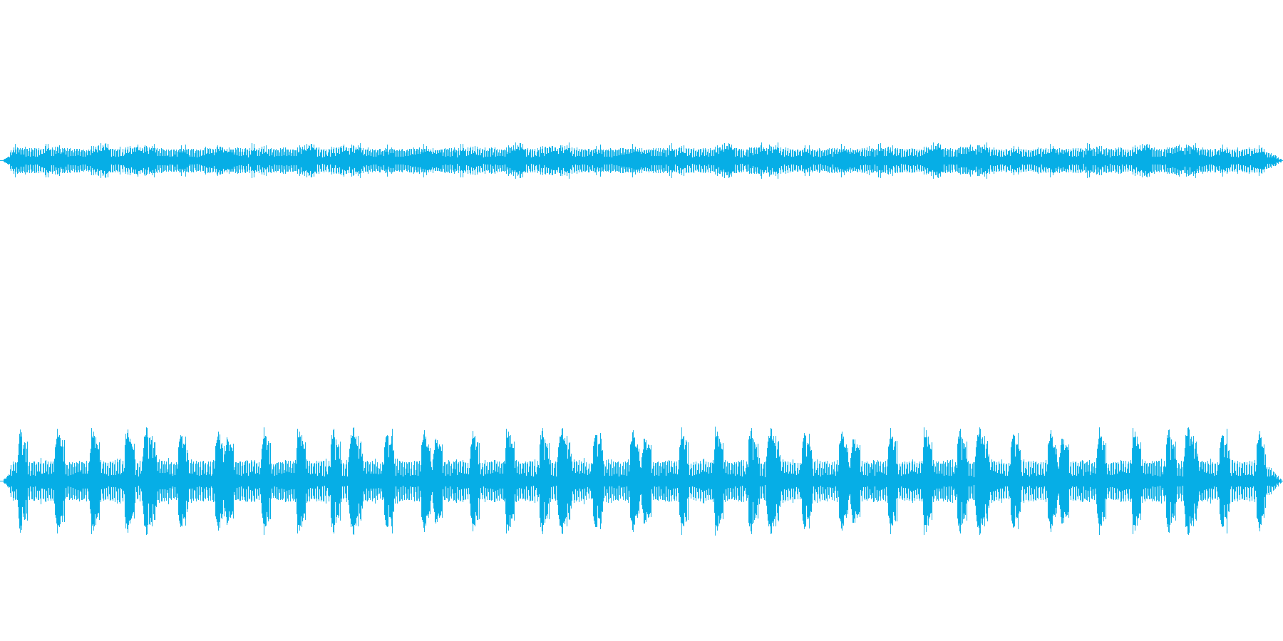 虫の声をバイノーラル録音方式で収音しま…の再生済みの波形