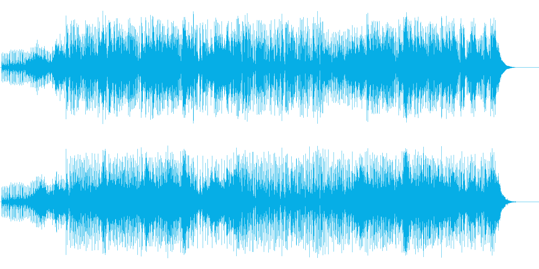 クラブ・シーンのクールなハウス/テクノの再生済みの波形