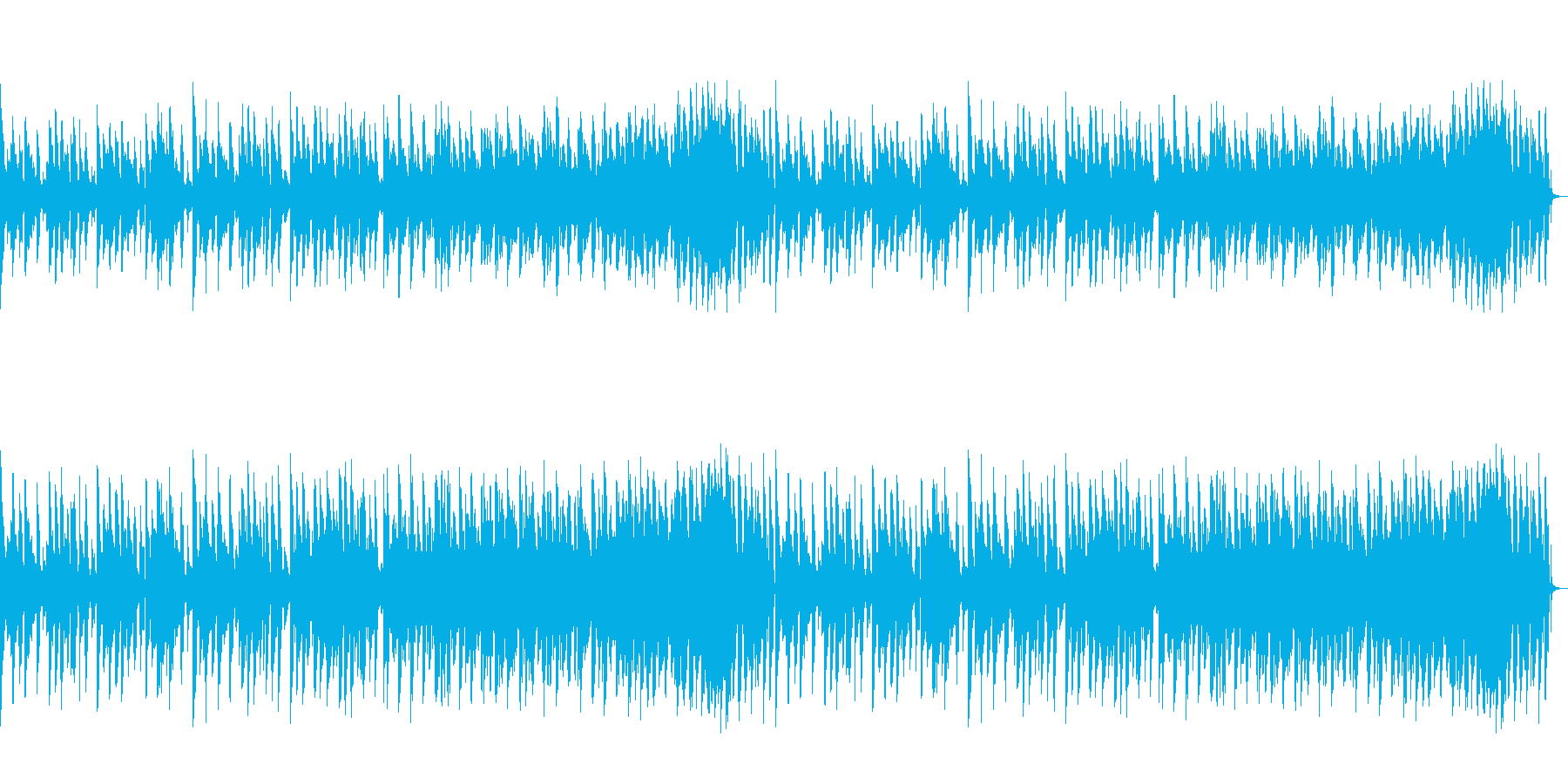 コミカルな有名曲のアコギアレンジの再生済みの波形