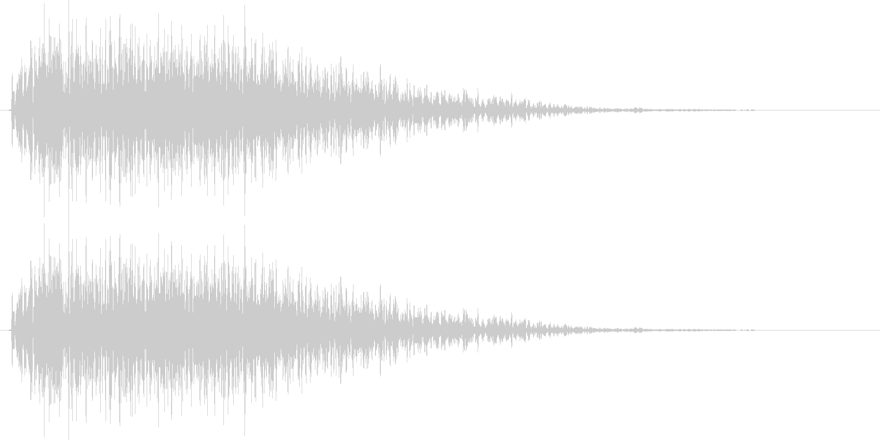 ロボが合体や変形する時の音の未再生の波形