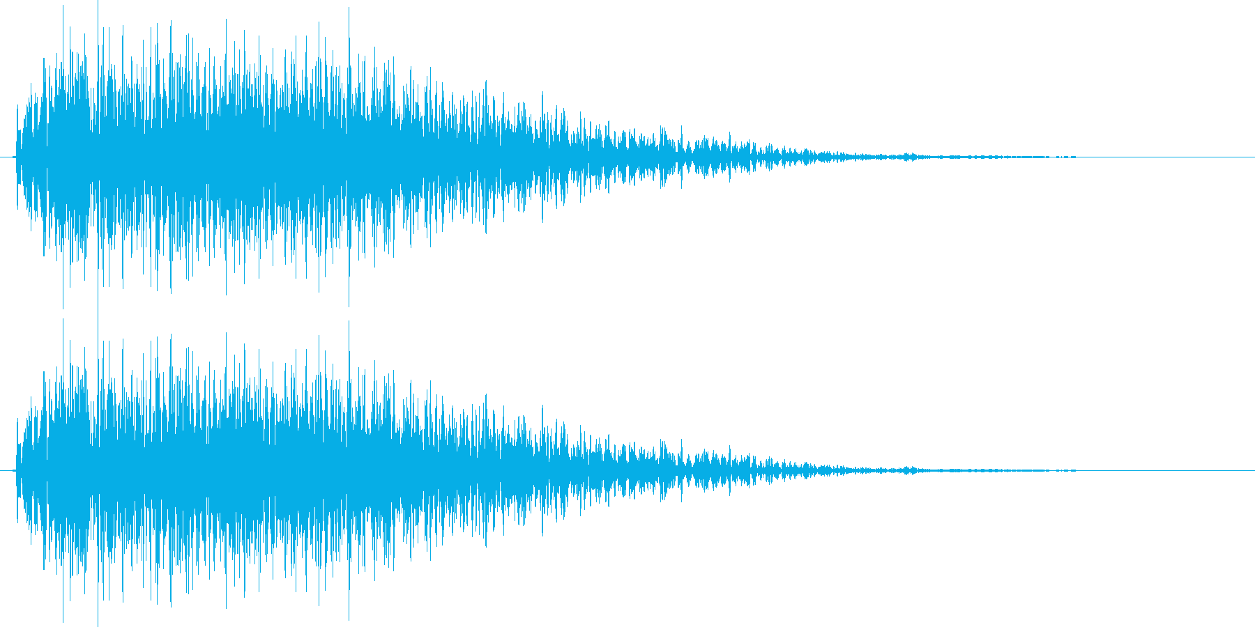 ロボが合体や変形する時の音の再生済みの波形