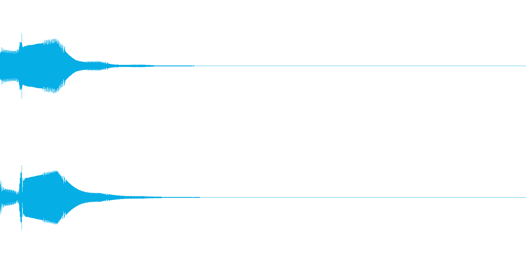ピコっというシンプルなカーソル音です。の再生済みの波形