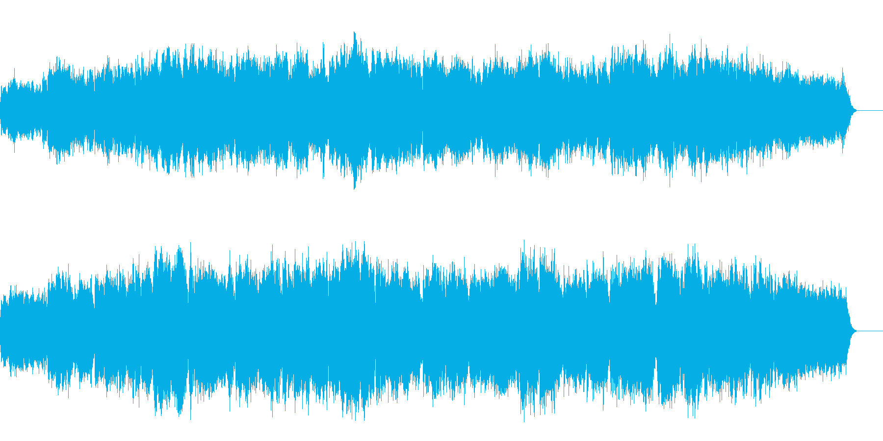 バイオリンのためのオリジナルバロック曲の再生済みの波形