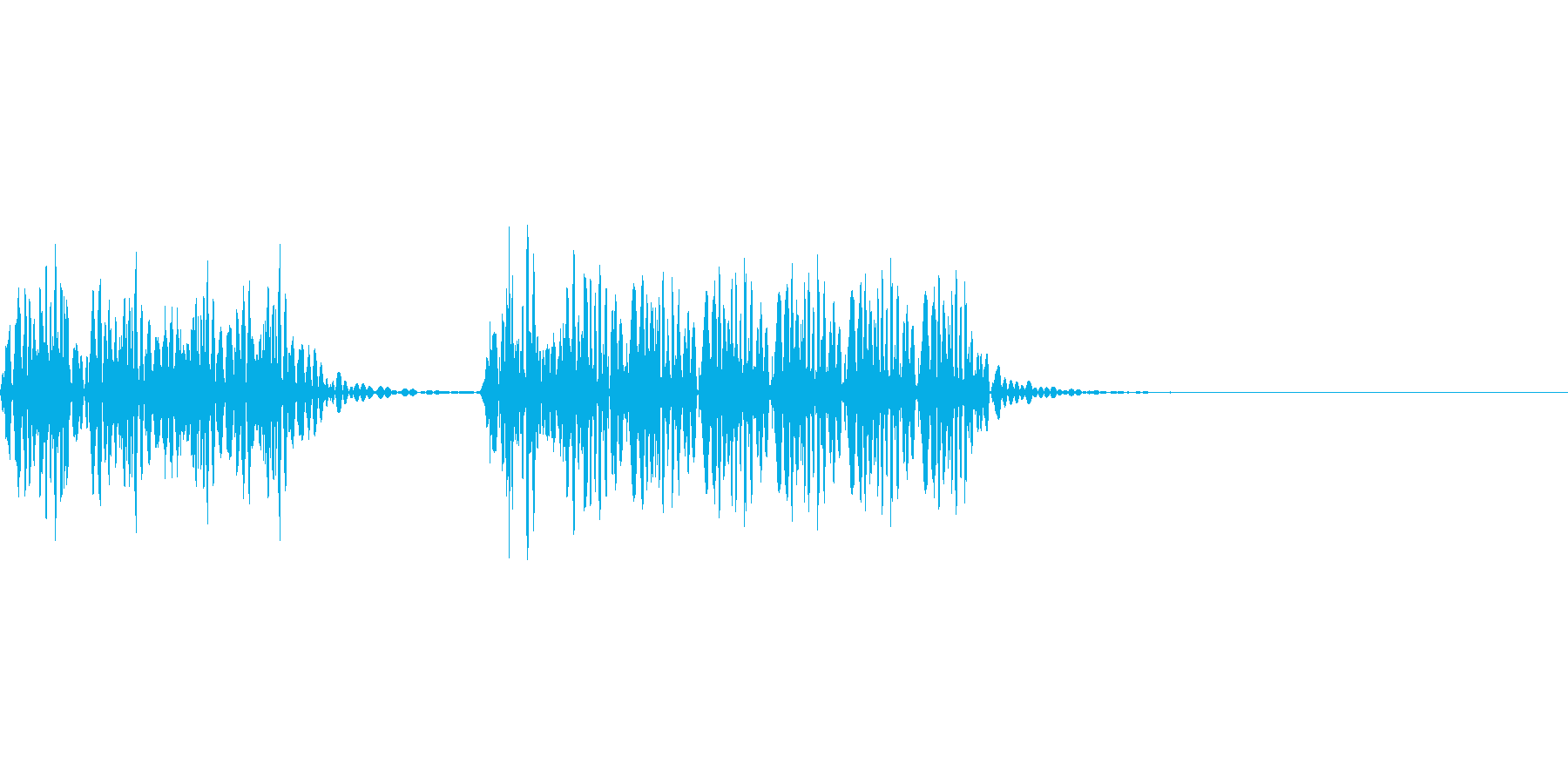 不正解のブザー音 1B ブブッの再生済みの波形