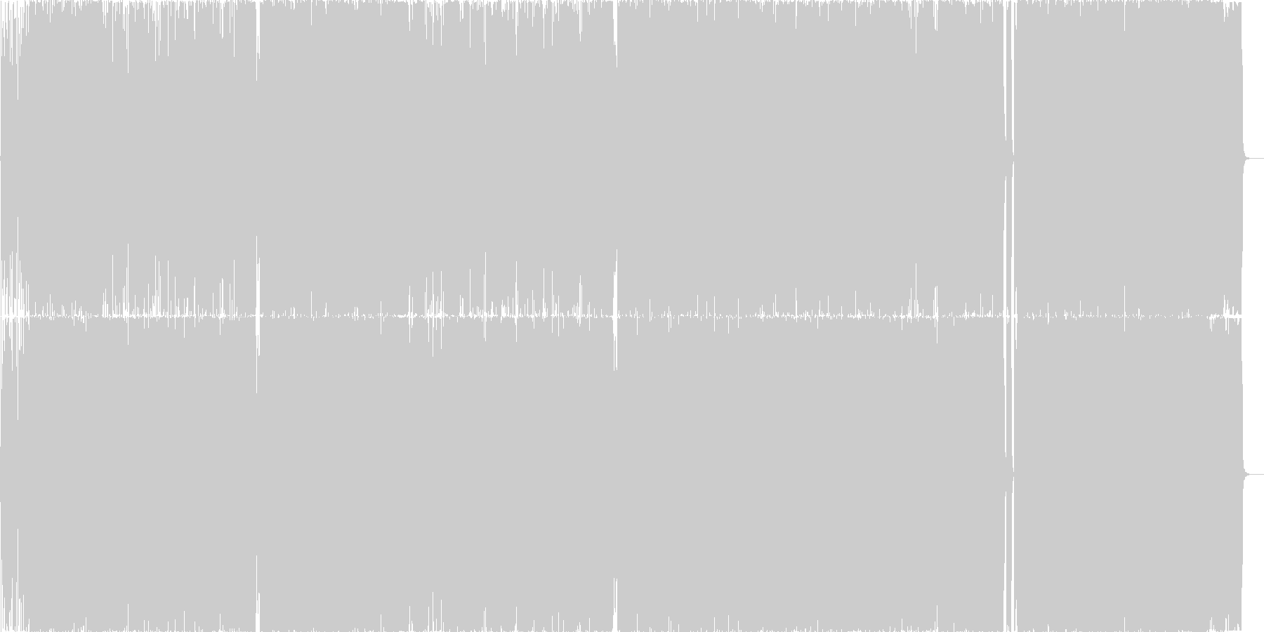 疾走感溢れる"銭と夢"のネタガチ系ロックの未再生の波形