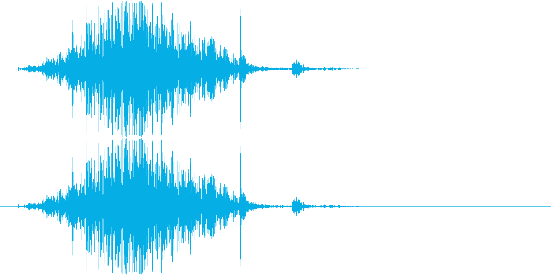 引き出しをガラガラと開ける音です。の再生済みの波形