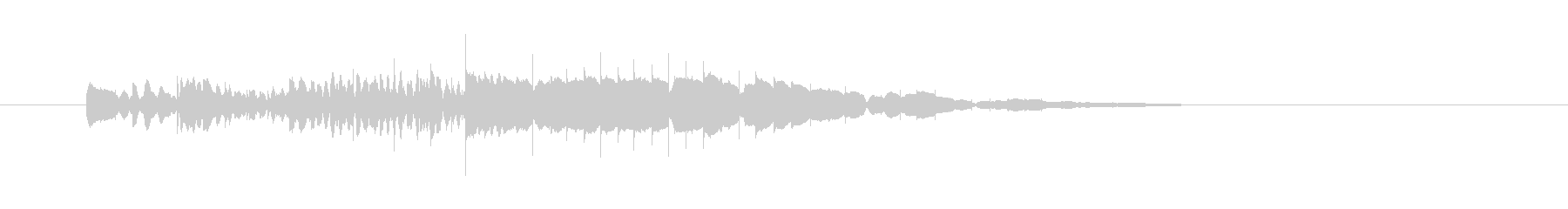 ピロロロロロロン(木琴の音、お知らせ音)の未再生の波形