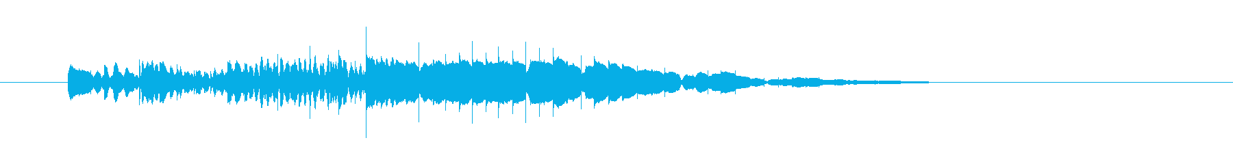 ピロロロロロロン(木琴の音、お知らせ音)の再生済みの波形