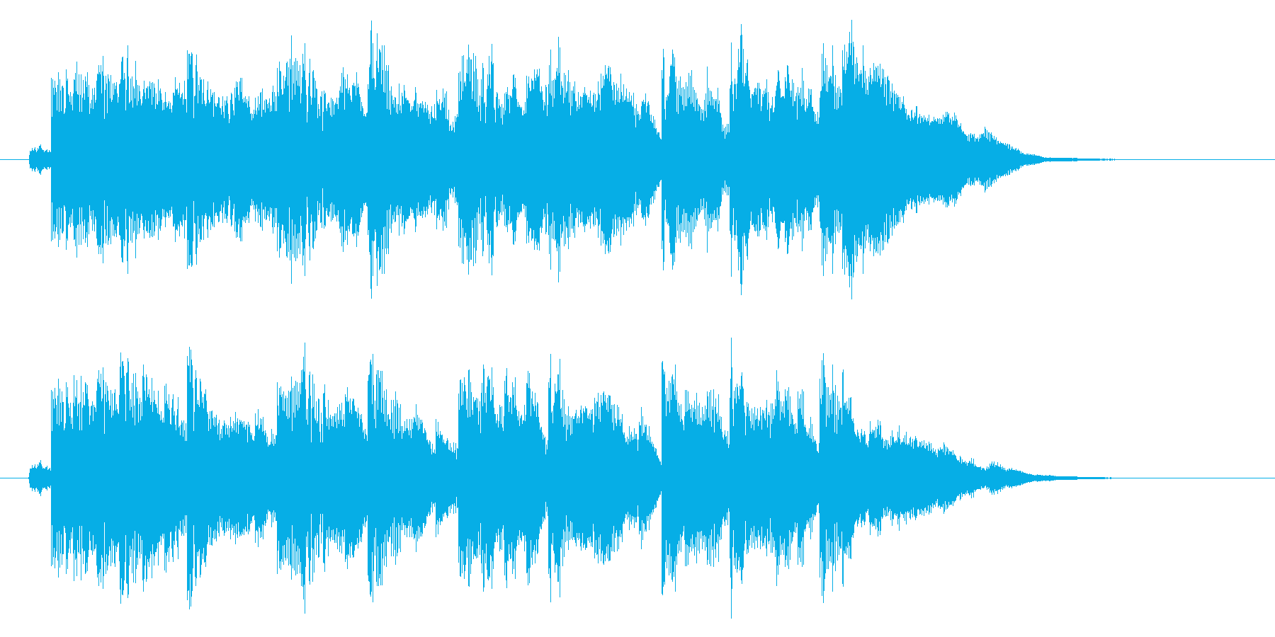 きらびやかなリラクゼーション音楽の再生済みの波形