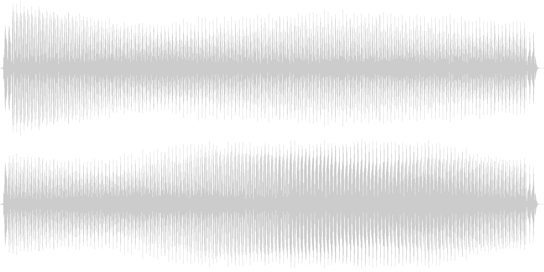 ビュォー。クイズ不正解・ブザー音の未再生の波形