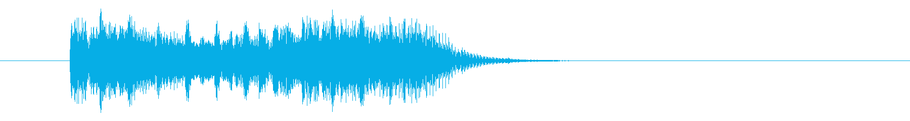 激しく疾走感のあるシンセテクノ(短め)の再生済みの波形