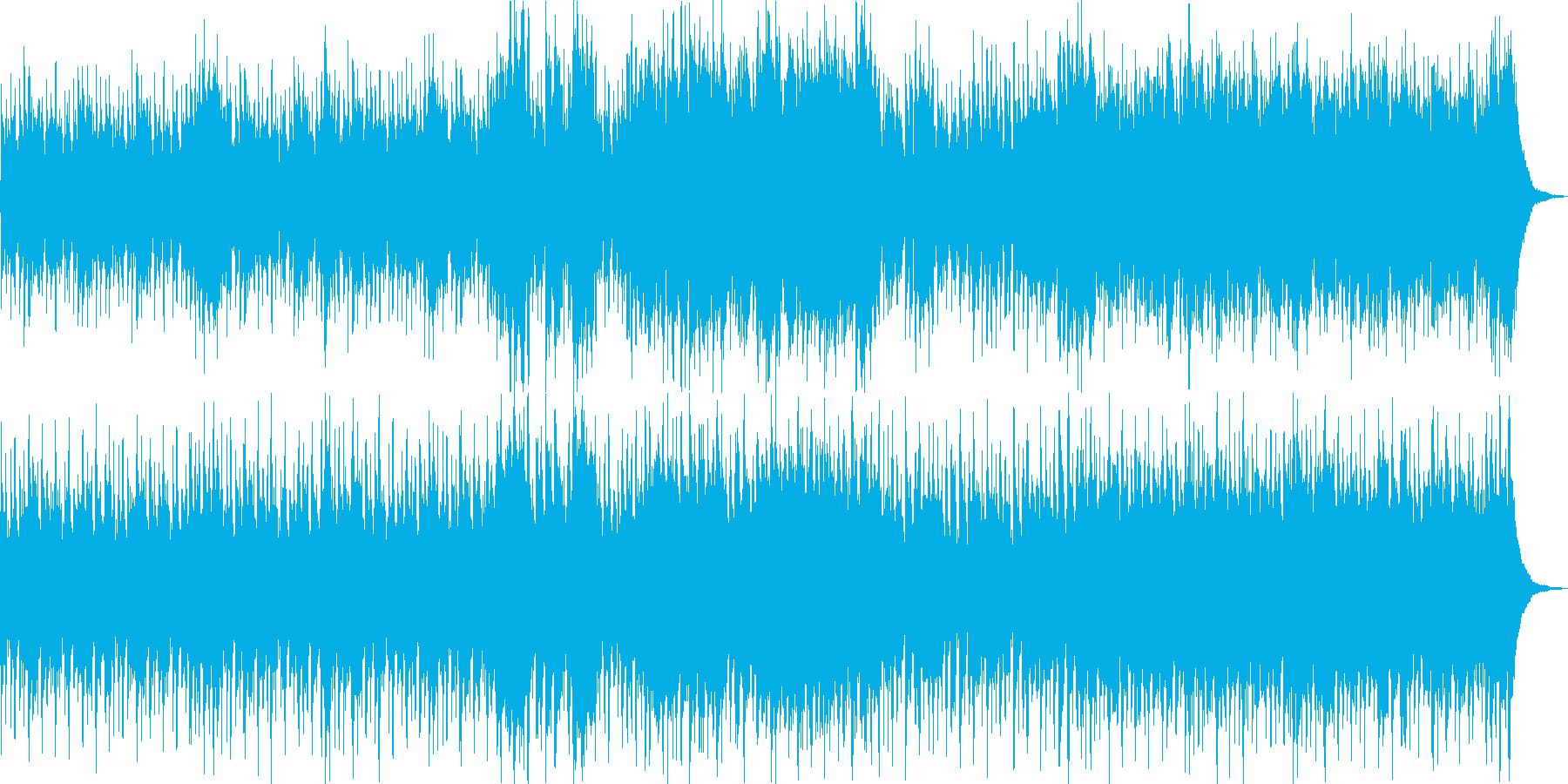 心拍数が上がる楽曲です。 そのままルー…の再生済みの波形