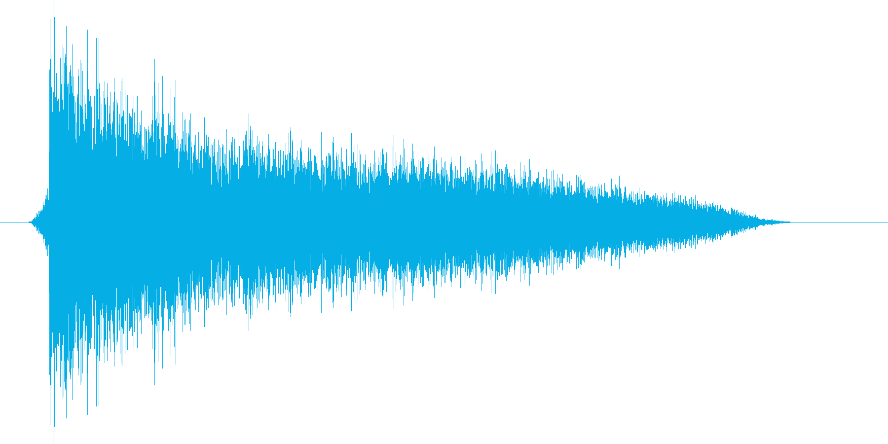 ゲーム(ファミコン風)爆発音_039の再生済みの波形