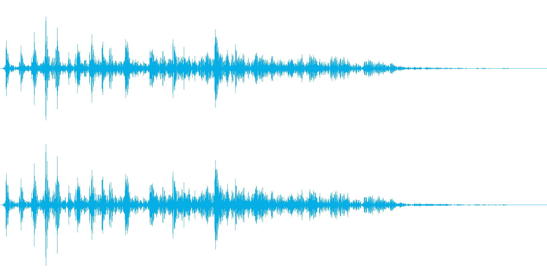 カウッ(可愛い噛みつき音)の再生済みの波形