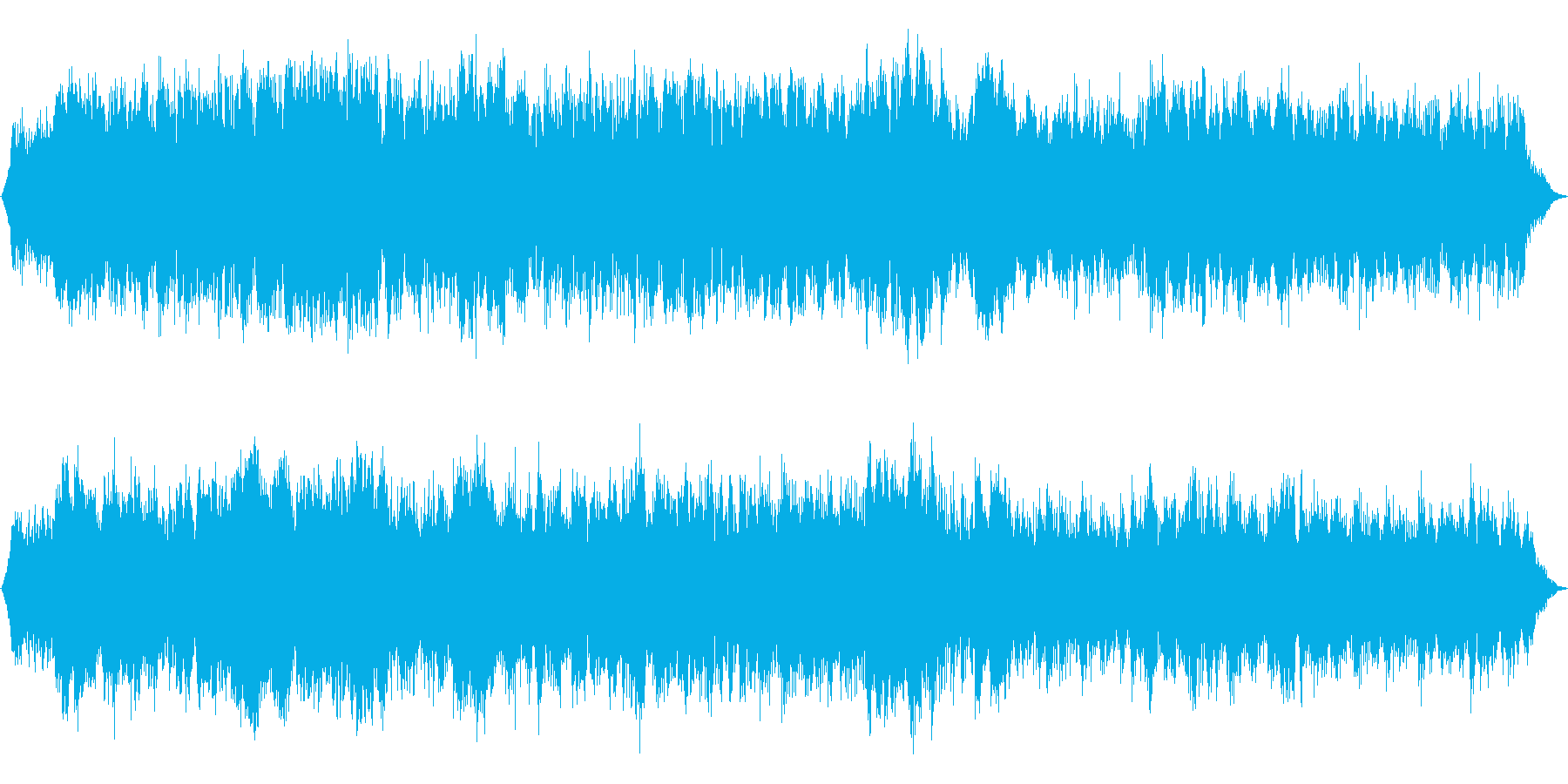 ホラーな不協和音ピアノBGMの再生済みの波形