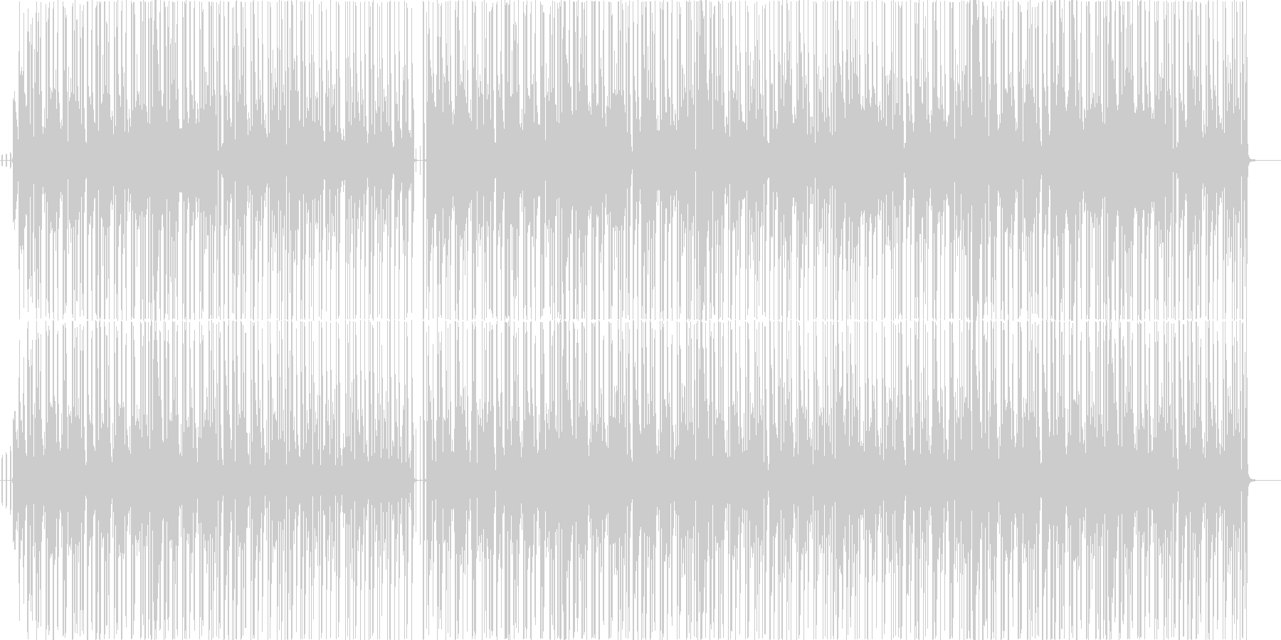メロディ抜き。落ち着いた雰囲気の和風曲の未再生の波形