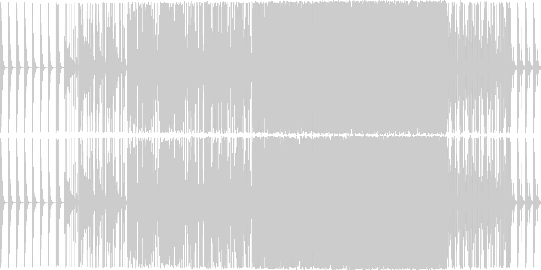 暗めの曲ですの未再生の波形