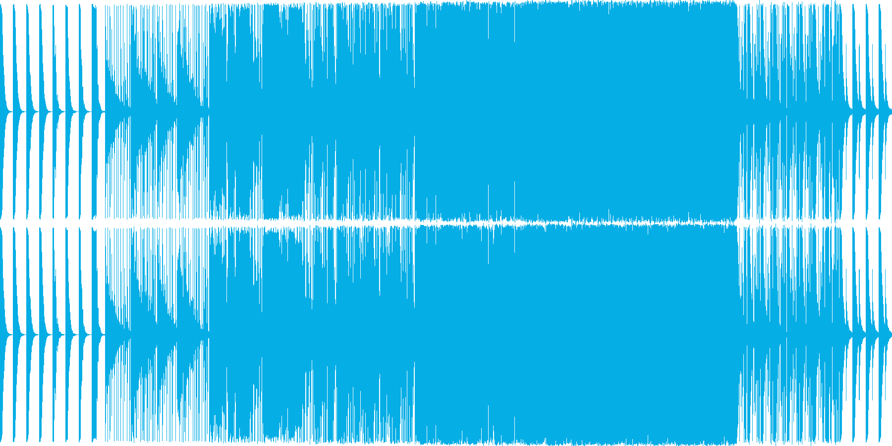 暗めの曲ですの再生済みの波形