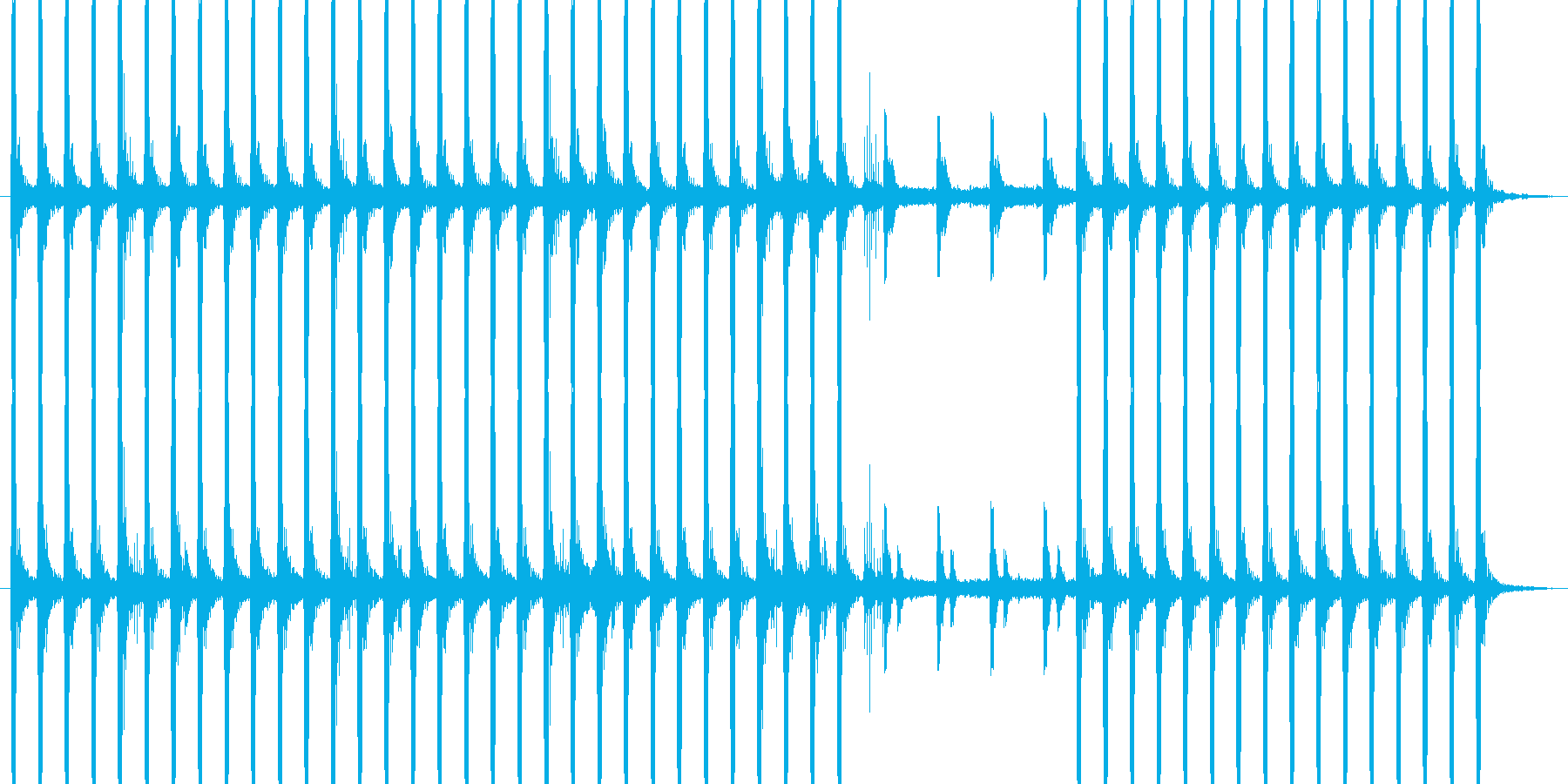 怪しいBGMの再生済みの波形