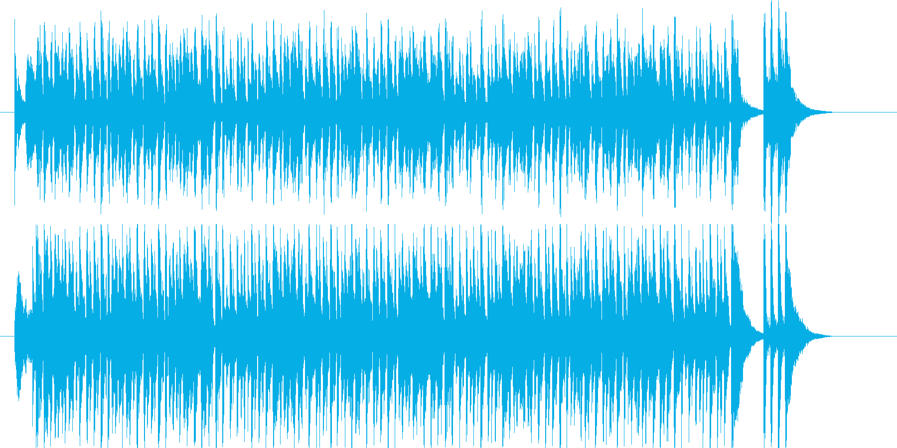 耳馴染みのいいクールなハウスの再生済みの波形