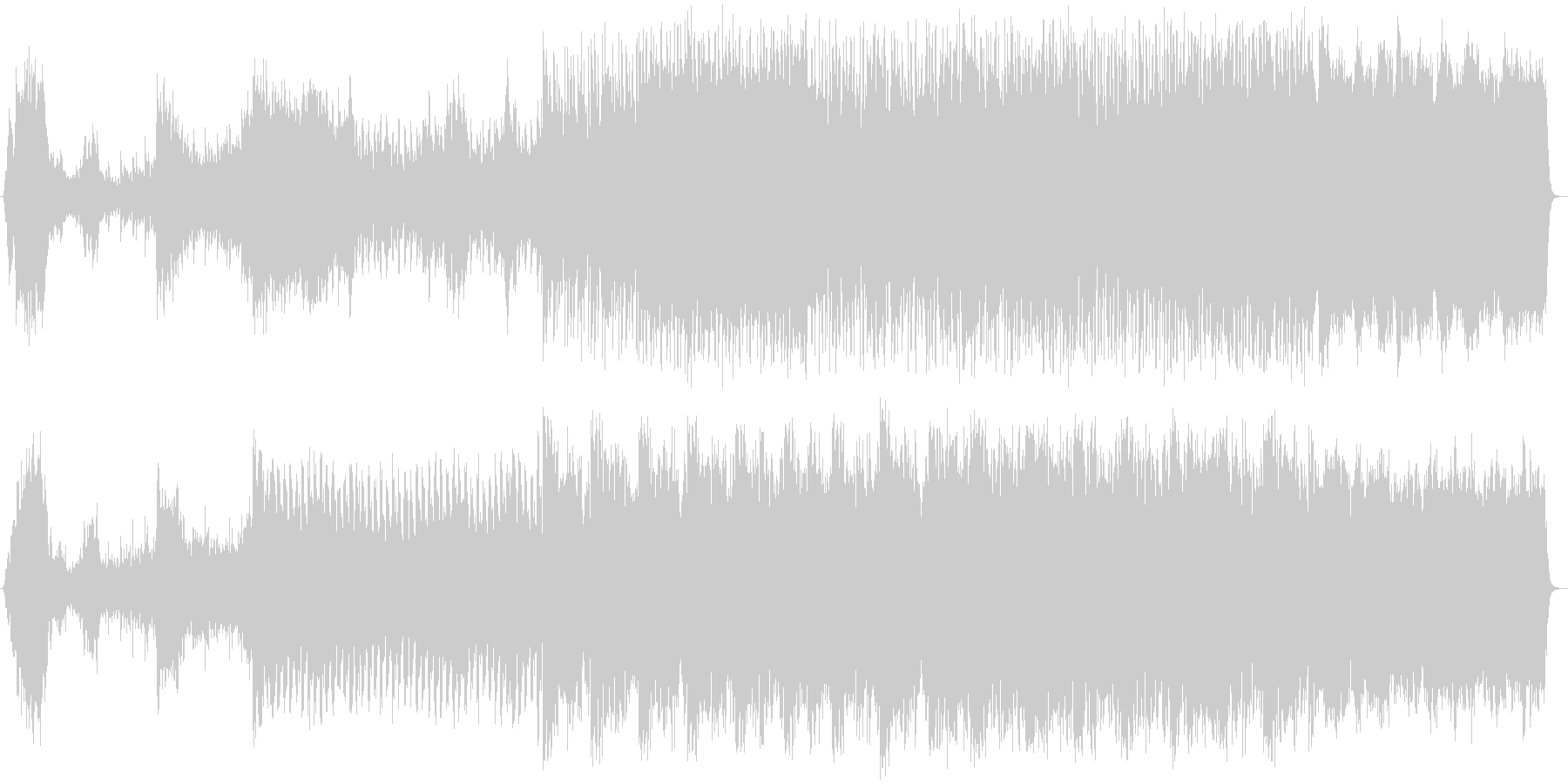 緊迫感のあるクラシック音楽の未再生の波形