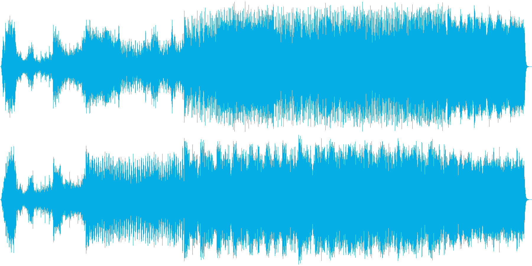 緊迫感のあるクラシック音楽の再生済みの波形