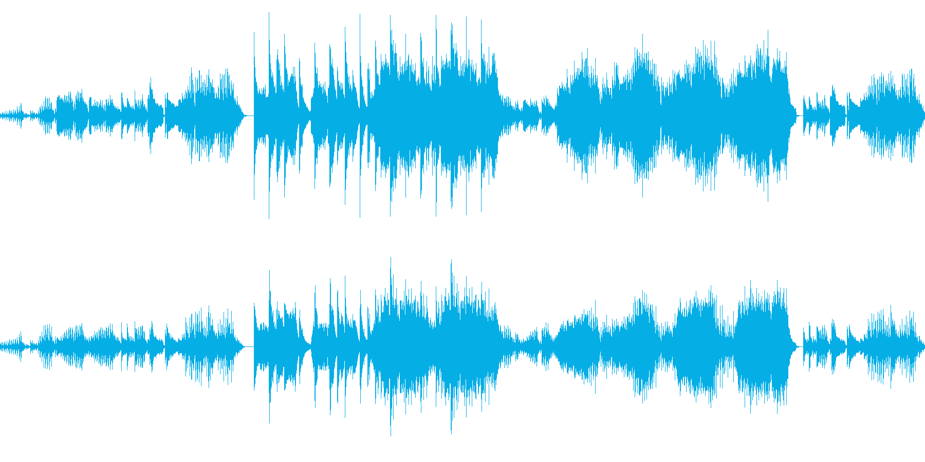 静かな森が似合うような曲です。の再生済みの波形