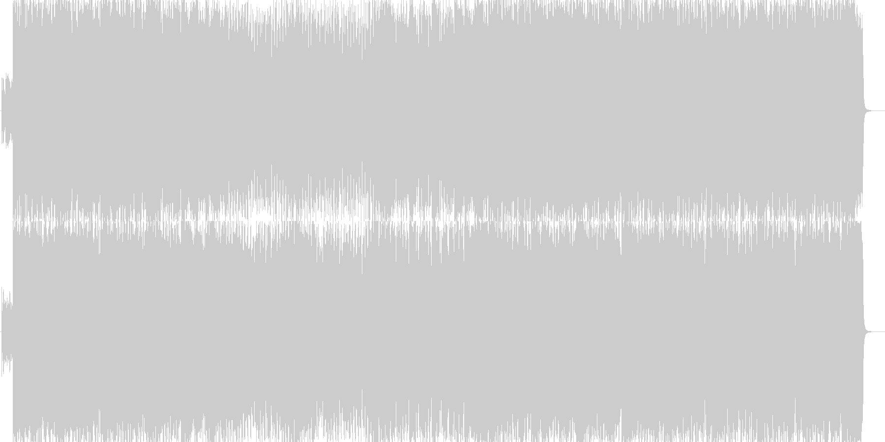 ノリノリなギターロックの未再生の波形