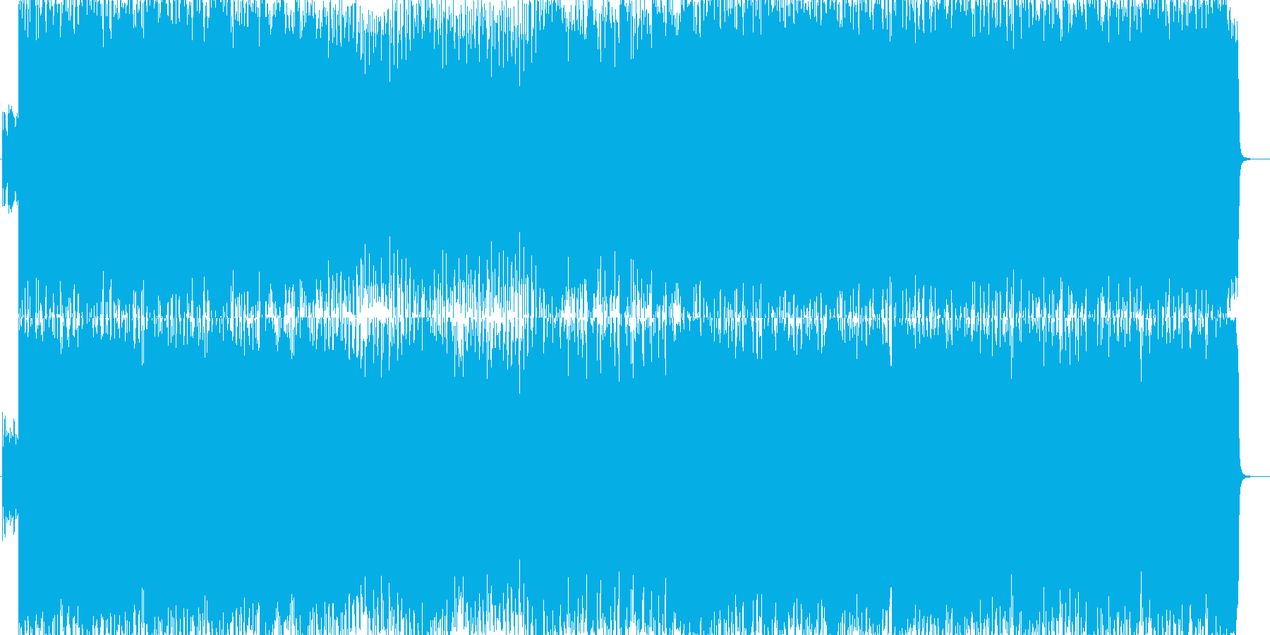 ノリノリなギターロックの再生済みの波形