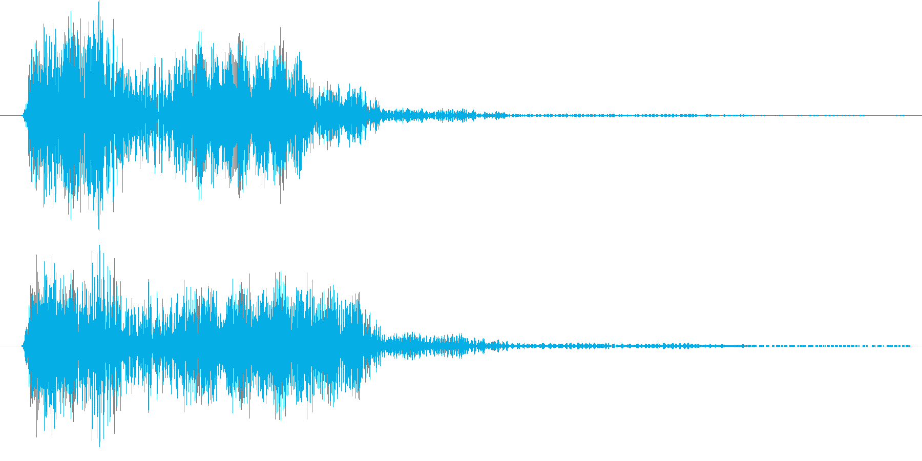 ノイズを意識した短いシーン効果音です。の再生済みの波形