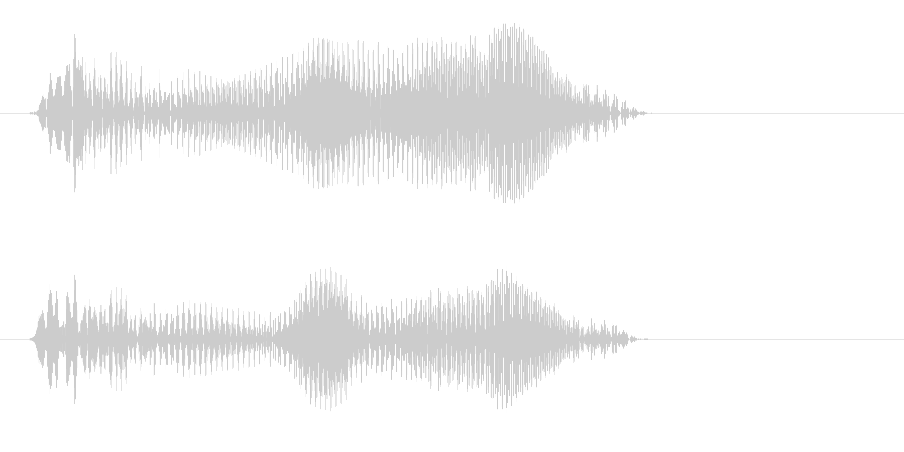 あう(何かがくにゃっとなったような音)の未再生の波形