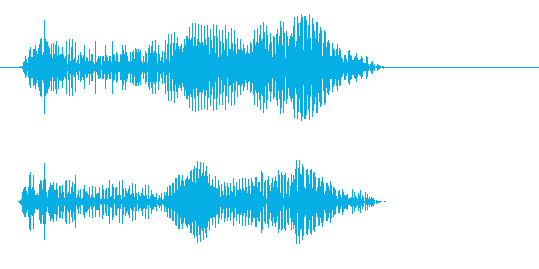 あう(何かがくにゃっとなったような音)の再生済みの波形