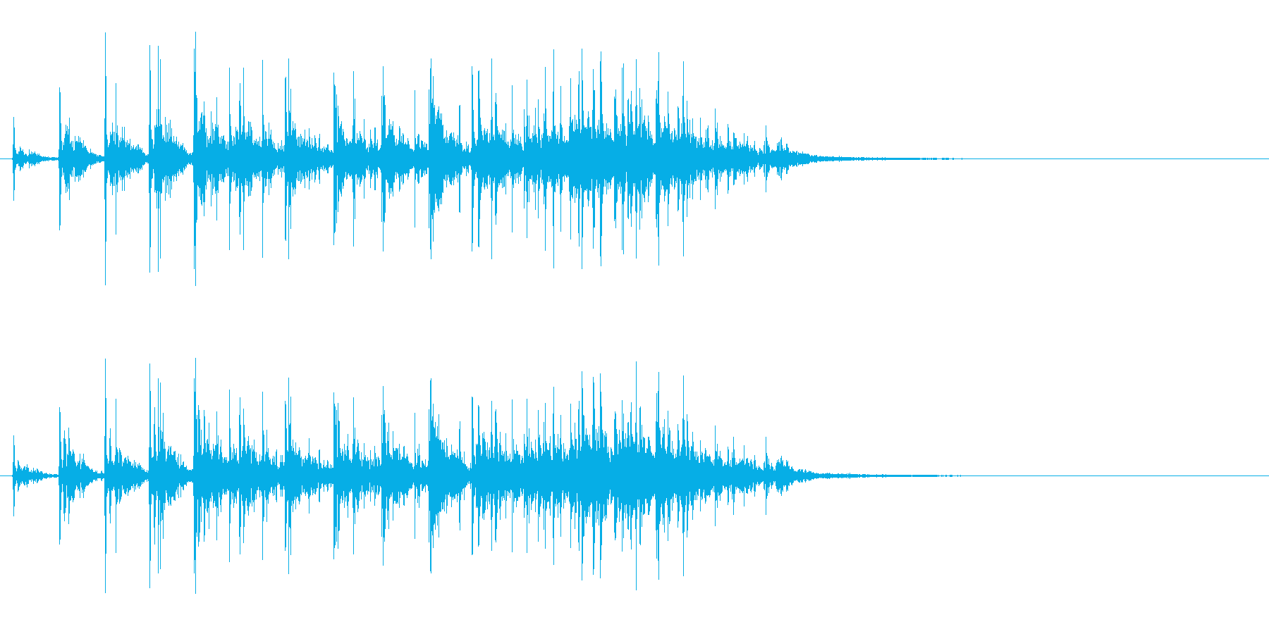 パチパチパチ!拍手の効果音(少人数)21の再生済みの波形