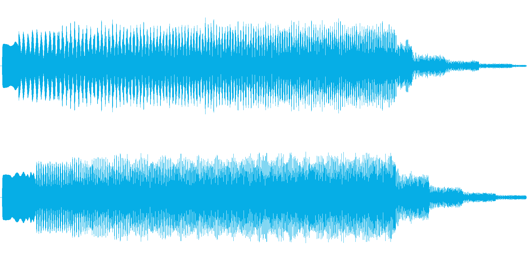 ヒュ~~ンという効果音の中くらいバージ…の再生済みの波形