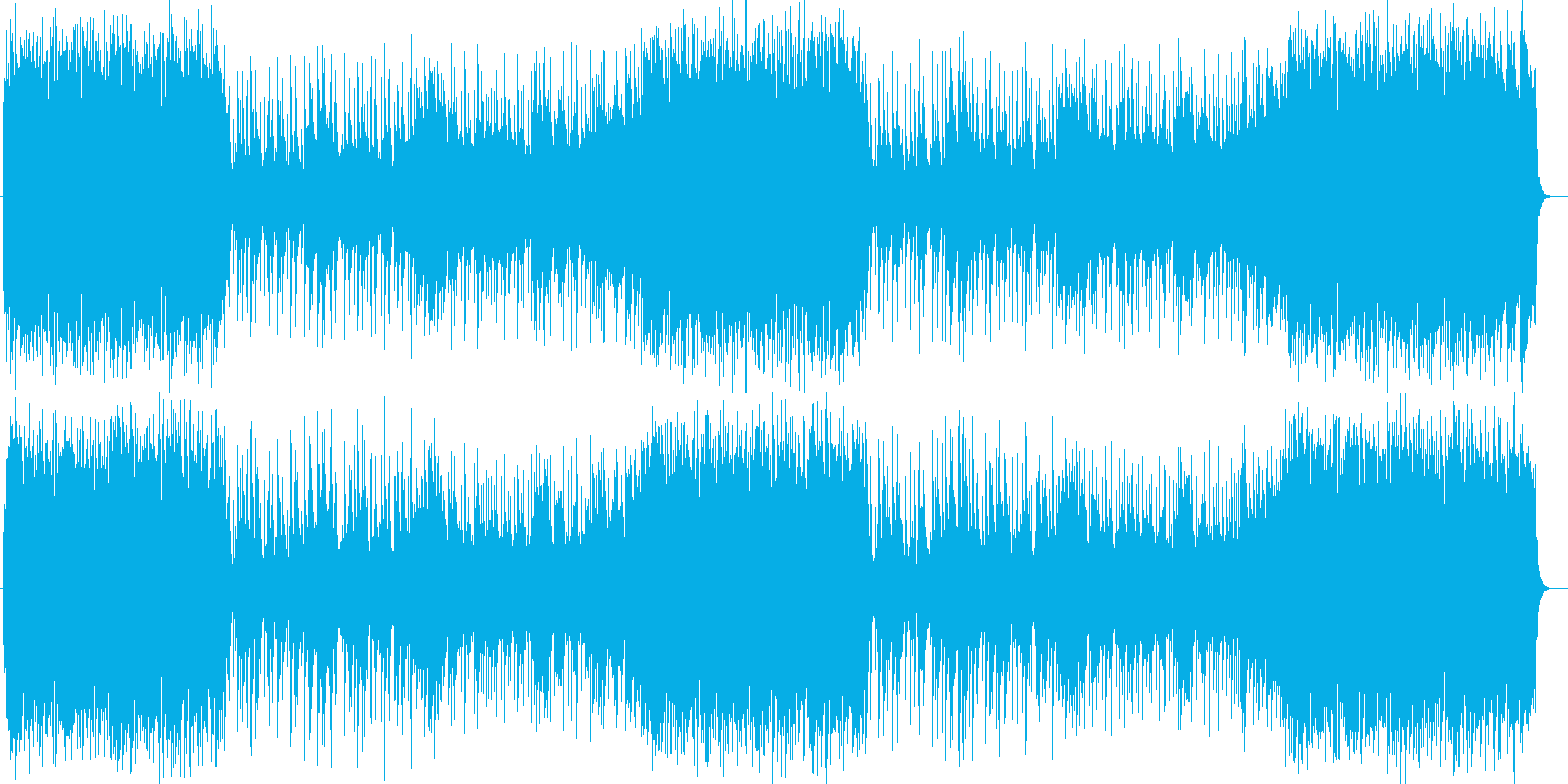 さわやかで気分が明るくなるポップスの再生済みの波形