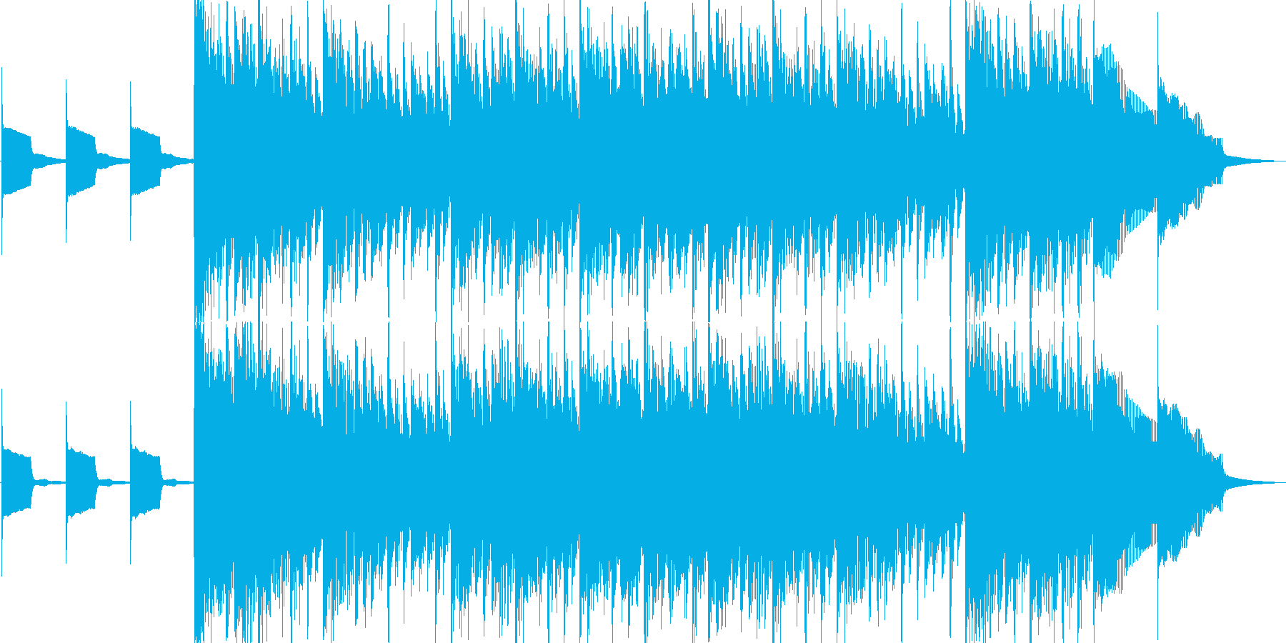 たいむしぐなる【20秒の短い曲】の再生済みの波形