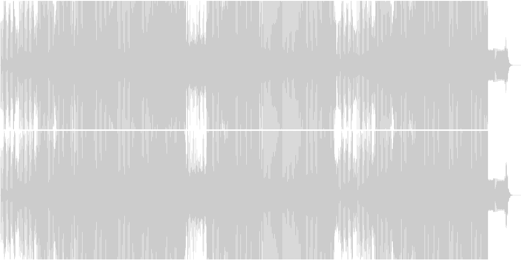 シンセが楽しい面白ダンスチューンEDMの未再生の波形
