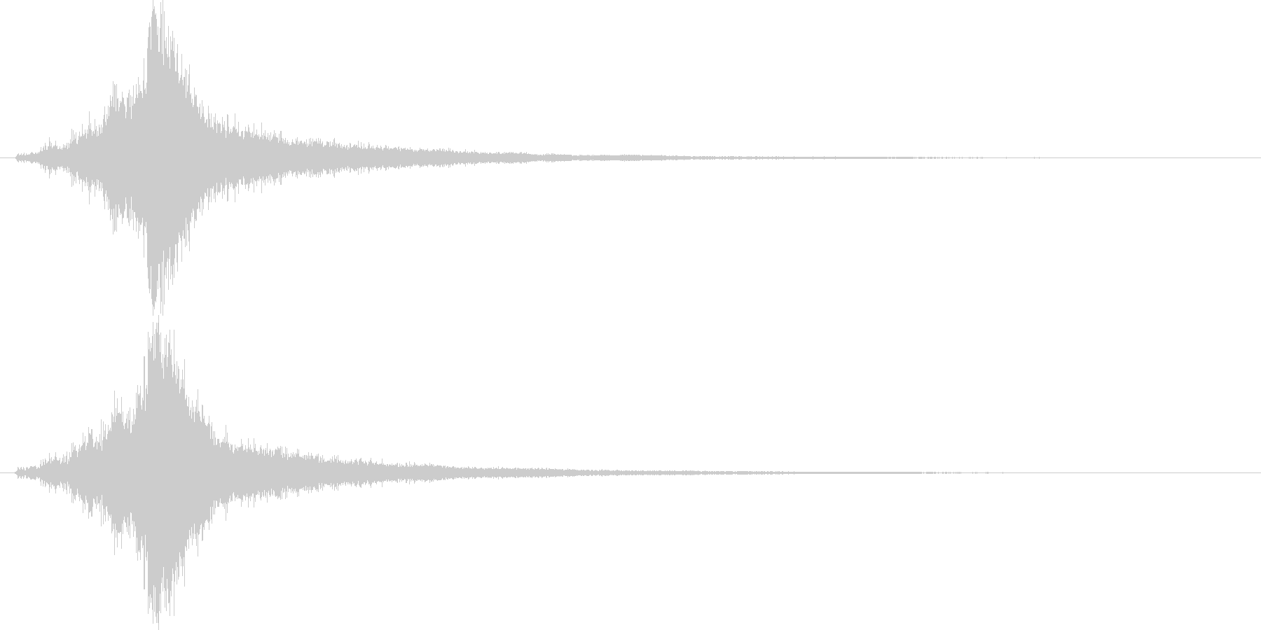 能力が上がる音(シャキン)の未再生の波形