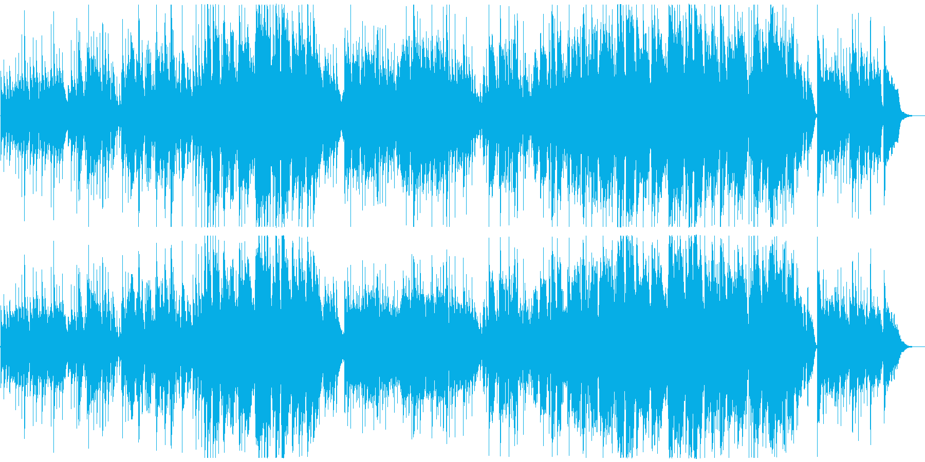 ほのぼの心温まるアコースティックな歌声の再生済みの波形