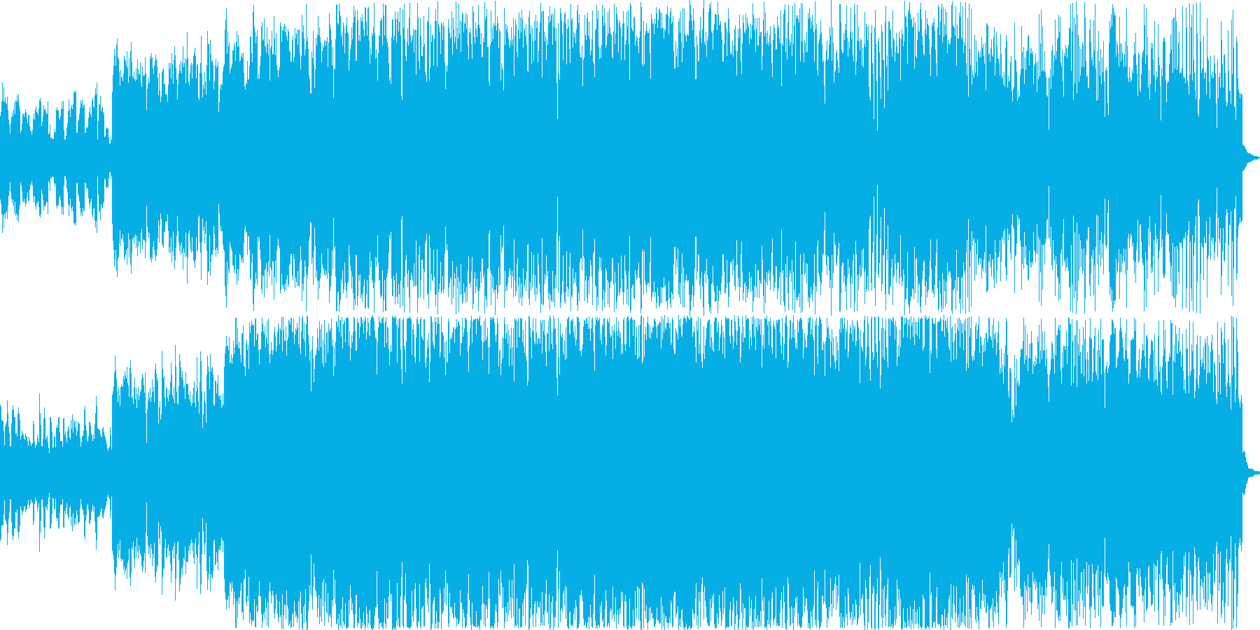 希望に満ち溢れているBGMの再生済みの波形