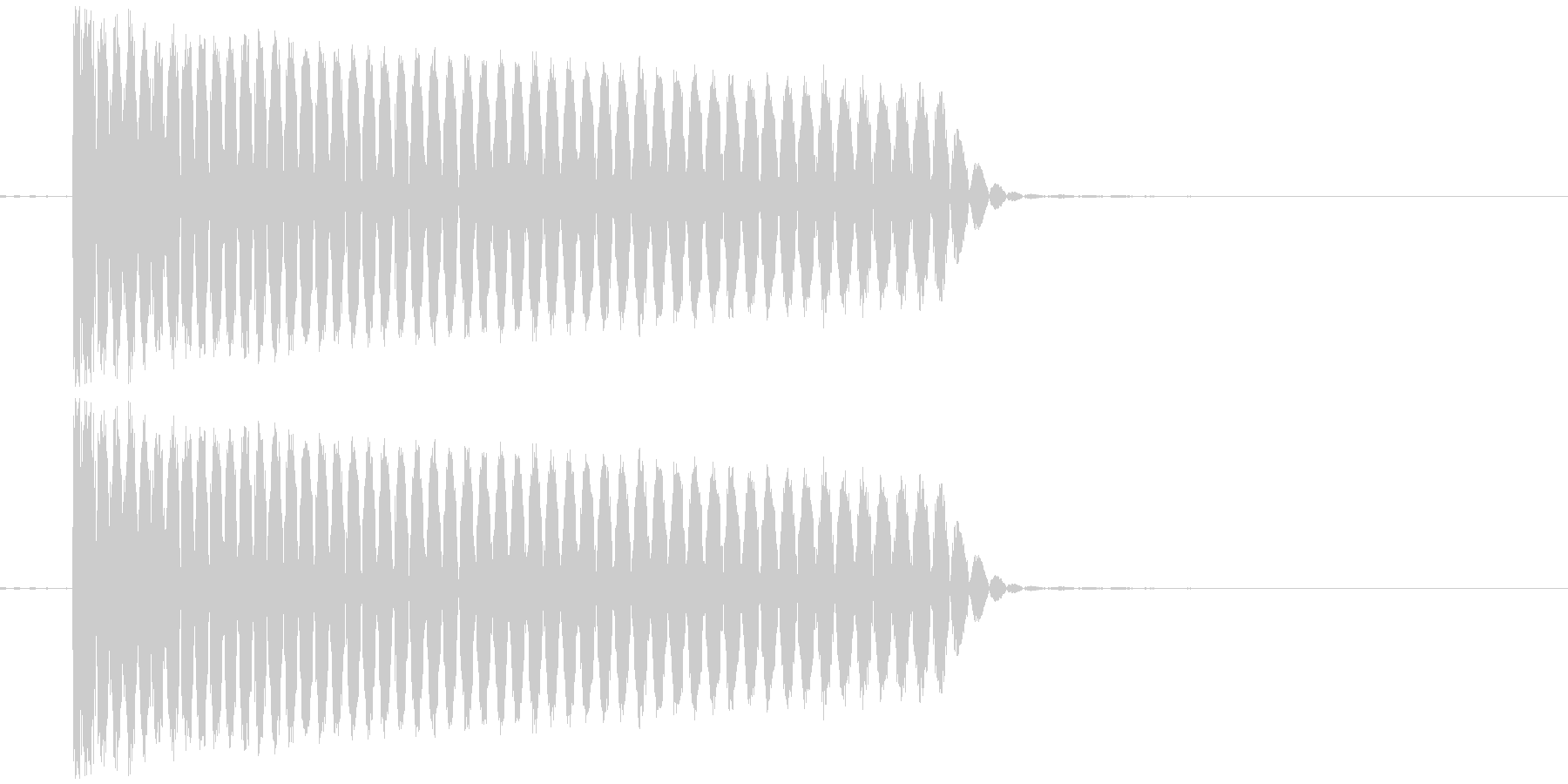 SFメカの足音の未再生の波形