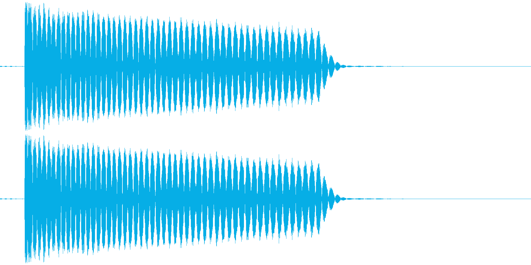 SFメカの足音の再生済みの波形