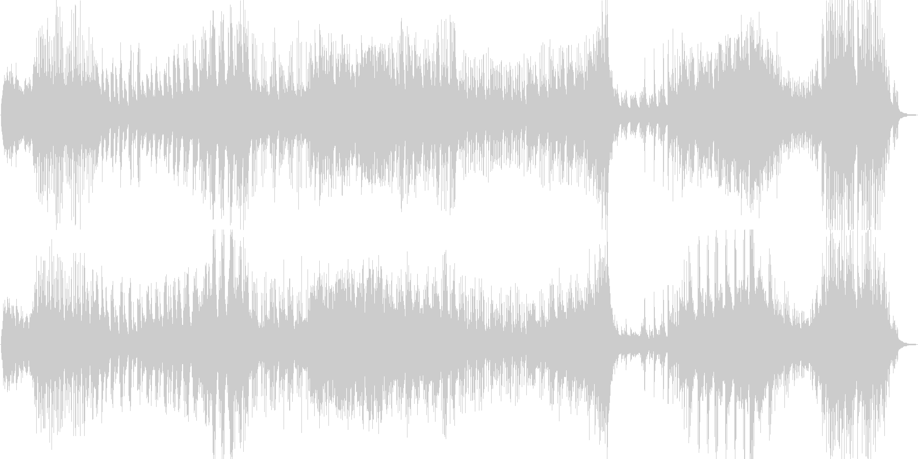 ピアノ曲 若干暗いかなーの未再生の波形