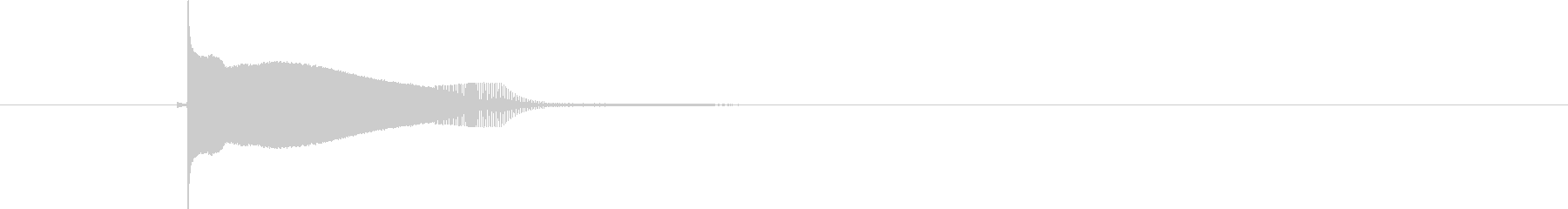 ピューン!高音で響く音(電子音、発射音)の未再生の波形