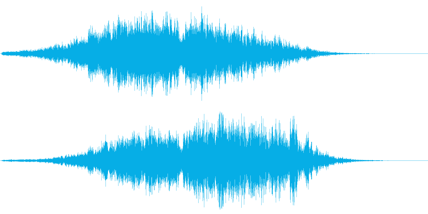 ヒュイーチャコォーン(未知の高速通過音)の再生済みの波形
