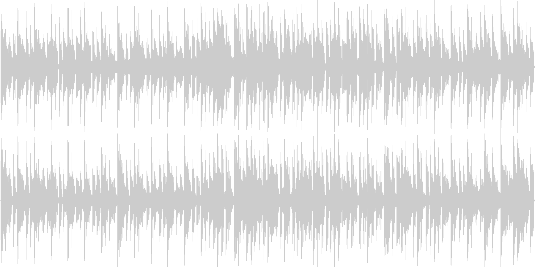 混沌としたリズムを基本にした楽曲です。の未再生の波形