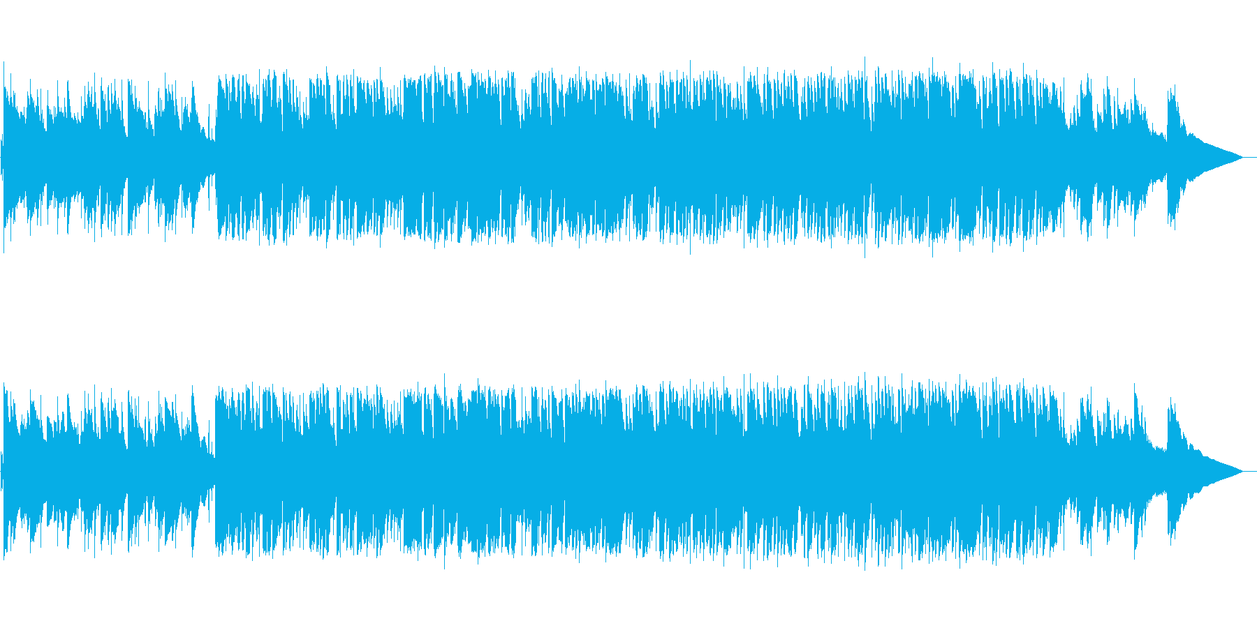 少し大人っぽい、おしゃれなギター曲の再生済みの波形