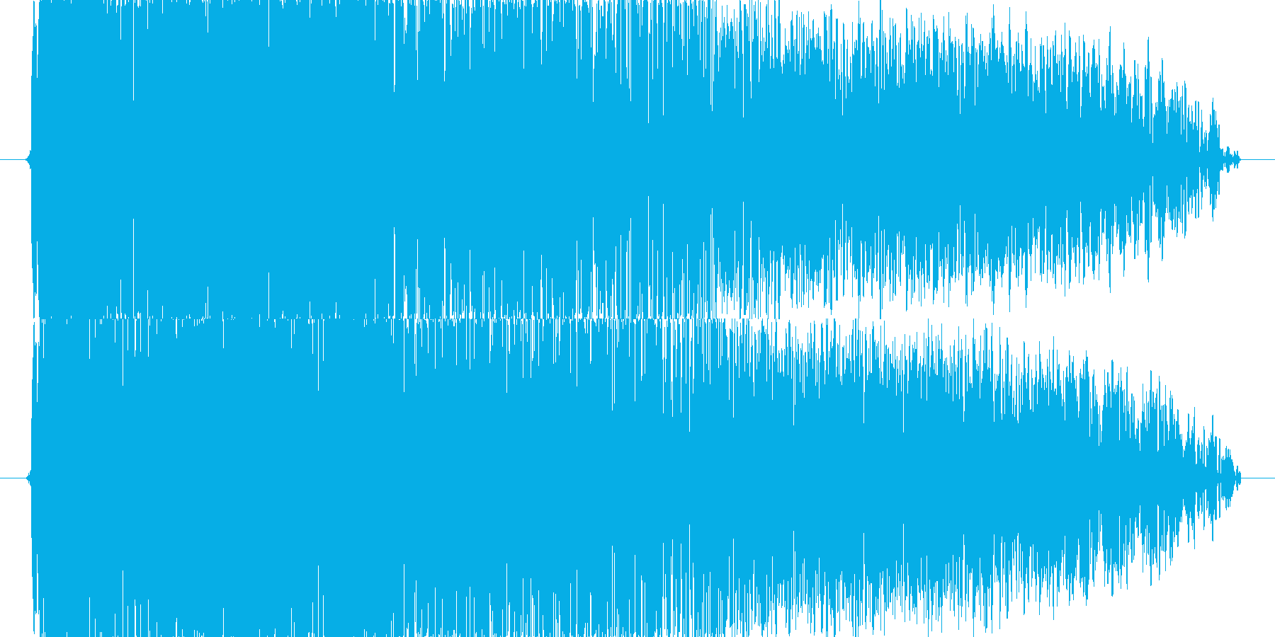「ダーン」打突音、攻撃音の再生済みの波形