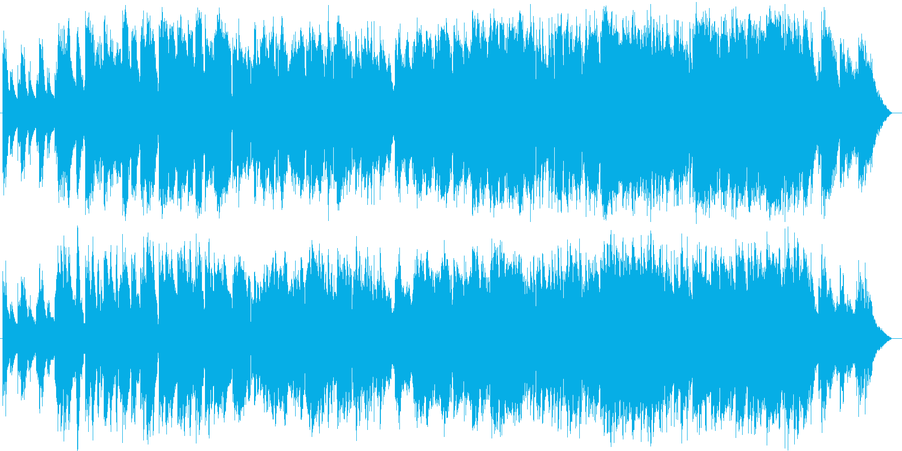 ミステリアスで哀しい物語を想像させる曲の再生済みの波形