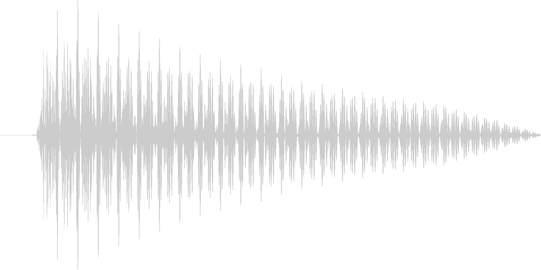 システム音(ワンコード)の未再生の波形